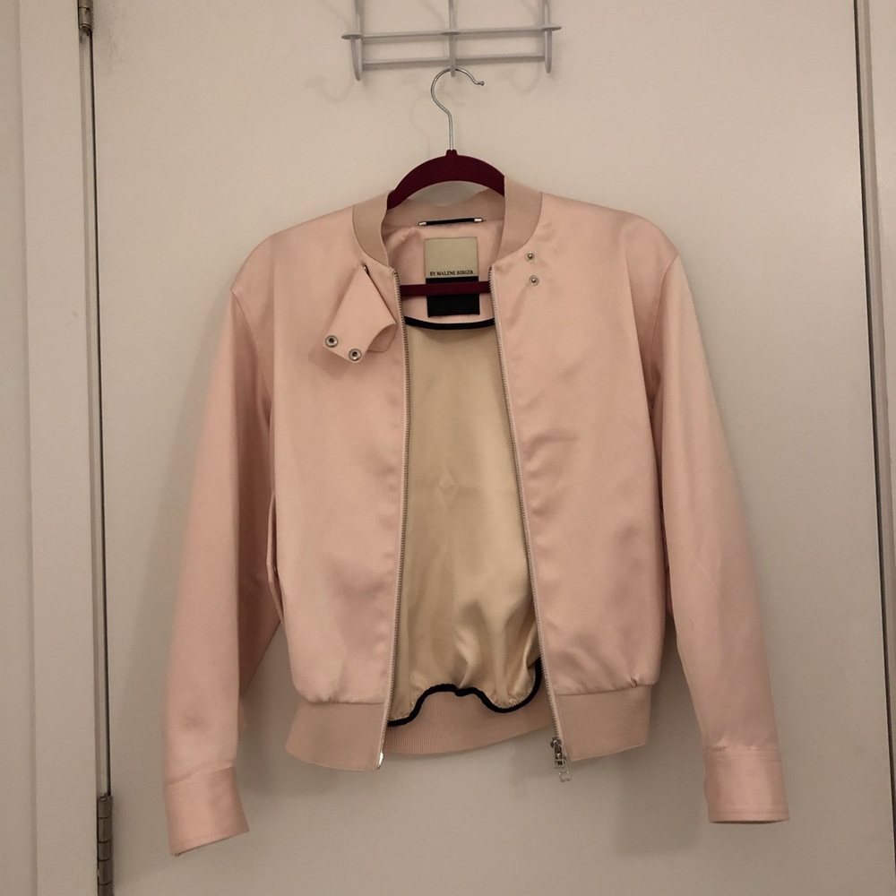 Blush bomber jacket